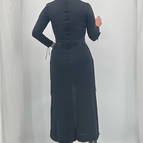 Vintage Y2K Goth Avant Garde Whimsigoth Cosplay Cut Out Corset Dress - Picture 7 of 16